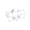 Ver imagem 4 de Registro Duplo para Ducha para Lavatório Inox Escovado Inox Grascan Cinza/Cromado