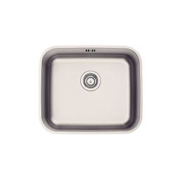 Cuba de Embutir Tramontina Dora 40 Bl R6 em Aço Inox Acetinado com Válvula e Escape 40x34 Cm - 1