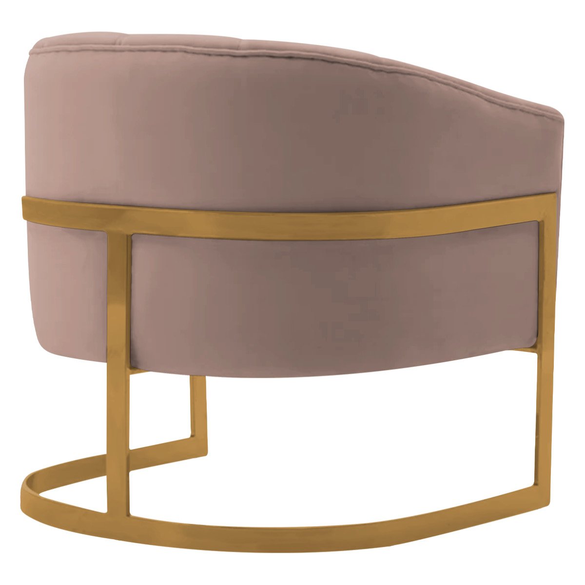 Kit 2 Poltronas Decorativas Sala de Estar Recepção Mavie Base de Ferro Dourado Linho - Adj Decor Sal - 7