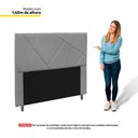 Ver imagem 4 de Cabeceira Cama Box Solteiro Mali 90Cm Suede Cinza - Abmaza