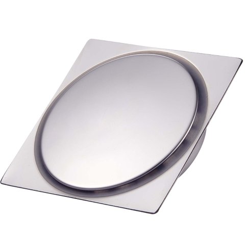 Ralo Click 10cm X 10cm Inox Ideal para Uso em Boxes e Chuveiros em Geral Metal, Grascan