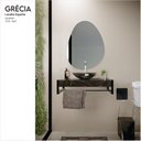 Ver imagem 3 de Lavabo em Porcelanato Esparta 71,2cm x 28,0cm x 43,0cm Preto/Nero