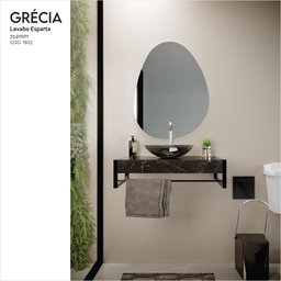 Lavabo em Porcelanato Esparta 71,2cm X 28,0cm X 43,0cm - 3