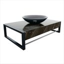 Ver imagem 1 de Lavabo em Porcelanato Esparta 71,2cm x 28,0cm x 43,0cm Preto/Nero