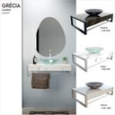 Ver imagem 5 de Lavabo em Porcelanato Argos 71,2cm x 28cm x 43,0cm Branco/Le Blanc
