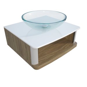Lavabo para Banheiro Cris Wood 50,5cm X 47,0cm X 31,1cm