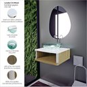 Ver imagem 4 de Lavabo para Banheiro Cris Wood 50,5cm x 47,0cm x 31,1cm Branco/Branco, Amadeirada