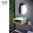 Ver imagem 3 de Lavabo para Banheiro Cris Wood 50,5cm x 47,0cm x 31,1cm Branco/Branco, Amadeirada