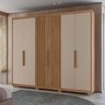 Guarda Roupa Casal  6 Portas 4 Gavetas Belufan Móveis - 5