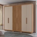Ver imagem 5 de Guarda Roupa Casal 6 Portas 4 Gavetas Belufan Móveis
