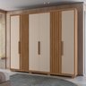 Guarda Roupa Casal  6 Portas 4 Gavetas Belufan Móveis - 4