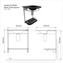 Ver imagem 2 de Lavabo para Banheiro Cris Mold 50,5cm X 65,5cm X 46,0cm