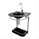Ver imagem 2 de Lavabo para Banheiro Cris Mold 50,5cm x 65,5cm x 46,0cm Preto/Champagne