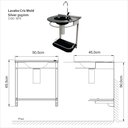 Ver imagem 2 de Lavabo para Banheiro Cris Mold 50,5cm X 65,5cm X 46,0cm