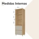 Ver imagem 5 de Paneleiro 2 Portas 2 Gavetas Nesher Rainha 70cm 100 MDF