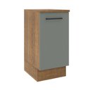 Ver imagem 1 de Balcão Armário de Cozinha 40 cm 1 Porta Rustic/Cinza Agata Madesa