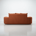 Ver imagem 7 de Sofá Tóquio Puff Orgânico Suede 200cm com 3 Almofadas Design Curvo Luxo para Sala e Recepção:Terraco