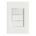 Ver imagem 1 de Conjunto 4x2 com 3 Interruptores Simples 10 a 250 V Tramontina Giz Branco