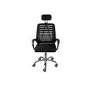 Ver imagem 3 de Kit 2 Cadeira Escritório Presidente Office Tela Mesh Viena 3324 Preto