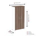 Ver imagem 5 de Armário Alto 2 Portas Pivotante 159,6x79,2x41cm