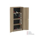 Ver imagem 6 de Armário Alto 02 Portas Pivotante 159,6cm x 79,2cm Marrom/Noce Marromle