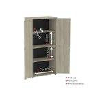Ver imagem 6 de Armário Alto 02 Portas Pivotante 159,6cm x 79,2cm Marrom/Nogueira Casablanca