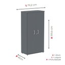 Ver imagem 5 de Armário Alto 2 Portas Pivotante 159,6x79,2x41cm