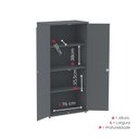 Ver imagem 6 de Armário Alto 2 Portas Pivotante 159,6x79,2x41cm