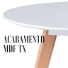 Conjunto Mesa de Jantar Redonda Leda 100cm com 4 Cadeiras Estofadas Saarinen Tampo Mdf - 9