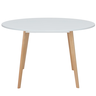 Conjunto Mesa de Jantar Redonda Leda 100cm com 4 Cadeiras Estofadas Saarinen Tampo Mdf - 5