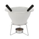 Ver imagem 1 de Aparelho de Fondue Cerâmica Branco com 4 Peças - A\CASA
