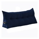 Ver imagem 1 de Almofada de Apoio para Cabeceira 140cm Suede Várias Cores - Estopar Suede Azul Marinho