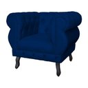 Ver imagem 5 de Kit 2 Poltronas Decorativa Sala Recepção Maya Suede Azul Marinho Lm Decor