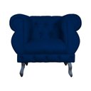 Ver imagem 3 de Kit 2 Poltronas Decorativa Sala Recepção Maya Suede Azul Marinho Lm Decor