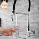 Ver imagem 3 de Torneira de Cozinha Monocomando Flexível com Saída de Água Filtrada (Bella - Cromo)