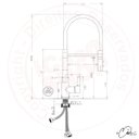 Ver imagem 2 de Torneira de Cozinha Monocomando Flexível com Saída de Água Filtrada (Bella - Cromo)