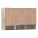 Ver imagem 1 de Armário 120cm 2 Portas C/Nicho Lis Legno Crema C/Cumaru