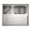 Ver imagem 1 de Calha P/ 48 cm Quadrada Úmida Completa Escorredor Louças Embutido Technox