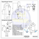 Ver imagem 5 de Torneira Metal Inox Filtro Cozinha Gourmet Bancada Mesa Del Metais
