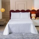 Ver imagem 3 de Cobre Leito Lótus Casal 3 Peças Matelado Branco