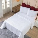 Ver imagem 4 de Cobre Leito Lótus Casal 3 Peças Matelado Branco