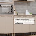 Ver imagem 5 de Cozinha Modulada Compacta 4 Peças com Espaço para Forno e Micro-ondas com Tampo Aspen Luciane Móveis