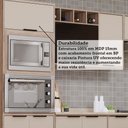 Ver imagem 3 de Cozinha Modulada Compacta 4 Peças com Espaço para Forno e Micro-ondas com Tampo Aspen Luciane Móveis