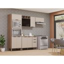 Ver imagem 1 de Cozinha Modulada Compacta 4 Peças com Espaço para Forno e Micro-ondas com Tampo Aspen Luciane Móveis