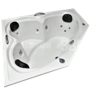 Ver imagem 1 de Banheira de Canto Sevilha COMPLETA com hidro em acrílico  220V (1,36x1,36x0,47)