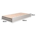 Ver imagem 2 de Cama Auxiliar Solteiro Branco Acetinado - Tigus