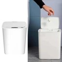 Ver imagem 3 de Lixeira com Sensor de Proximidade 14L Plástico Abertura Automática Sensor Inteligente Branco