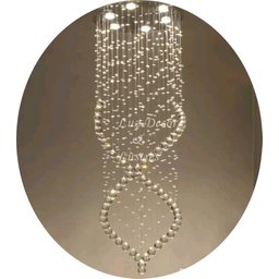 Kit Lustres De Cristal Para Vão De Escada 40cm De Diâmetro:2,40m/Bivolt - 2