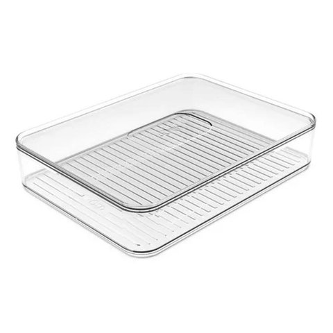 Porta Frios Empilhável Transparente Organizador Clear Fresh Pf100