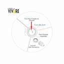 Ver imagem 2 de Cúpula Abajur e Luminária em Tecido Cilíndrica Vivare Cp-8021 Ø45x25cm - Bocal Europeu - Vermelho